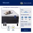 Sommier y Colchón de Resortes 2 Plazas Monett Pocket 140x190 cm